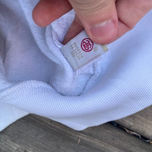 Vintage Stussy Plaid Hoodie Sweatshirt Medium Monogram White - Picture 12 of 12